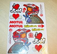 Autocollant  SPONSOR JMD MOTOCROSS GIRL MOTUL moto dirt REFRED1