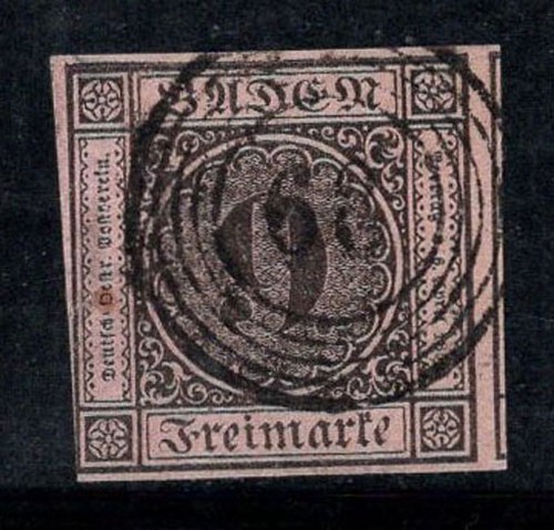 Baden 1851 4 oblitéré - baden,