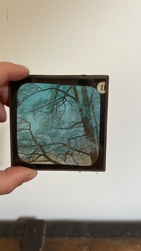 Plaque verre peint lanterne