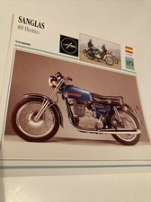 Sanglas 400 electrico carte moto de collection Atlas Espagne