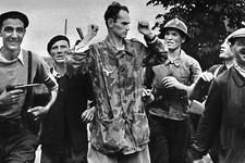 WW2 - Parachutiste allemand arrêté par les FFI