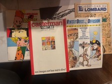 Lot 5 catalogues BD éditeurs 1986–1988 Dupuis Casterman Lombard 