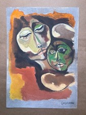OSWALDO GUAYASAMIN Dessin sur papier (fait main) signé et estampillé...