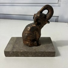 Sculpture elephant cuivre