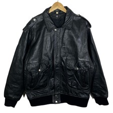 Blouson cuir noir buffle - en,
