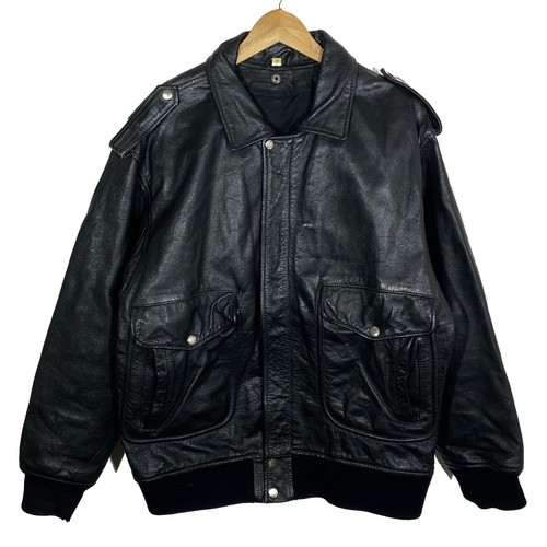 Blouson cuir noir - noir, buffle