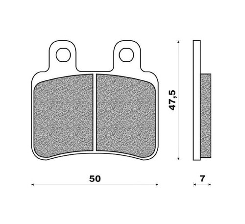Plaquettes newfren 125 - newfren,