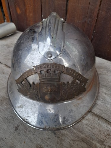 Casque pompier ancien berulles - pompier,