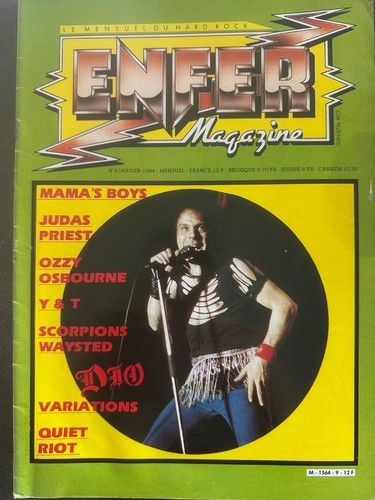 Enfer magazine dio ozzy - enfer, dio,