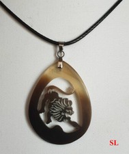 Collier signe astrologie zodiaque artisanal LION