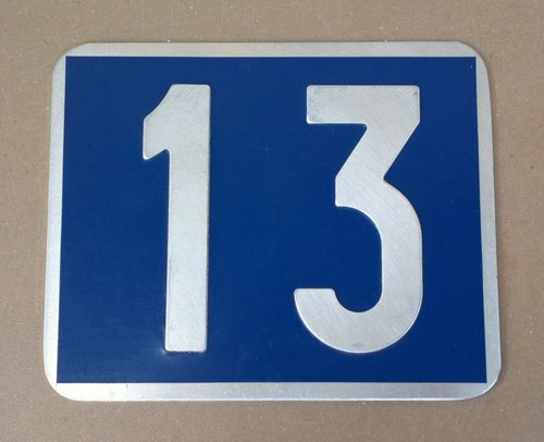 Ancienne plaque rue alu - ancienne,