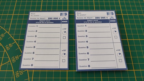 Bloc feuilles score pièce - feuilles,