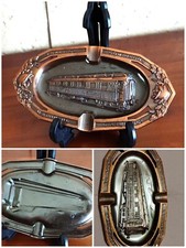 BEAU CENDRIER EN CUIVRE , MÉMORIAL GUERRE 14/18 WAGON DE L'ARMISTICE À COMPIÈGNE