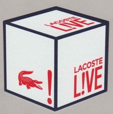Carte publicitaire - advertising card - Live de Lacoste recto verso