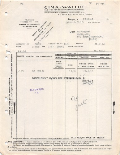 1941 cima wallut lyon - wallut, m