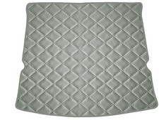 Matelassé Cuir artificiel GRIS Tapis coffre pour Ford SMAX II 7per 2015-…