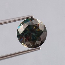 AAA Vert Foncé Moissanite