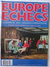 REVUE EUROPE ECHECS - n°347- Seville- Quebec- Clichy - Novembre 1987