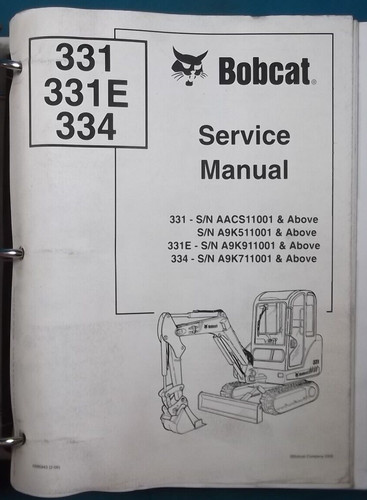 Bobcat 331 331e 334 - 331, pelle