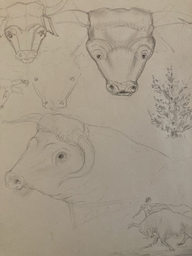 Dessin crayon vache art - crayon,