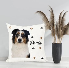 Coussin Berger australien personnalisé avec prénom