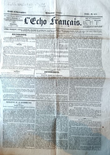 Vieux journal l echo - journal,