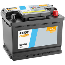 BATTERIE AUTO EXIDE EXCELL L2 EB620 - 12V 62AH 540A