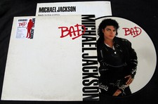 Michael Jackson BAD Album Disque 33t 12" LP Vinyl Record PICTURE DISC UK 1987
