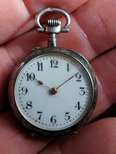 Ancienne montre argent col - ancienne,