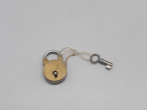 Ancien mini cadenas - mini, clef