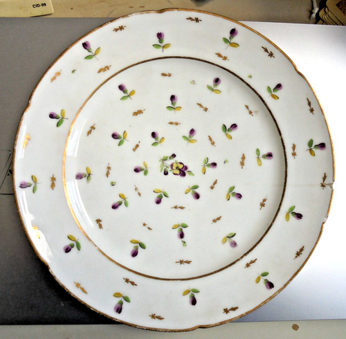 Assiette porcelaine xviiie - assiette,