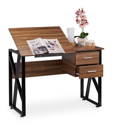 Bureau avec pupitre - , réglable