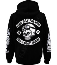 Sweat capuche Billy Eight fermeture zip   Good Day for Ride  ?5a.
