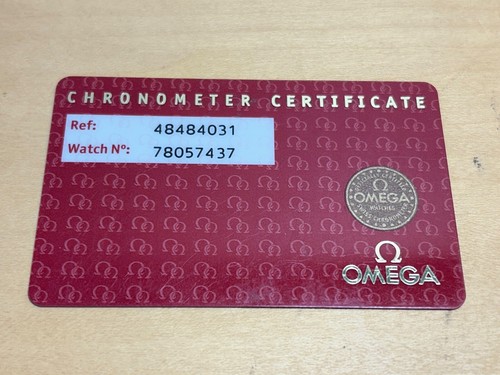 Omega chronomètre carte - omega,