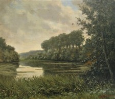  *2914 huile sur toile vu de