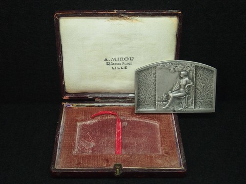 Plaque bronze arg - plaque,