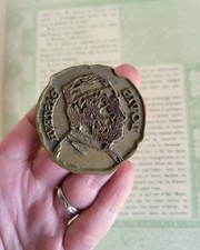 Fer à dorer Tampon Matrice imprimerie relieur reliure LOUIS PASTEUR