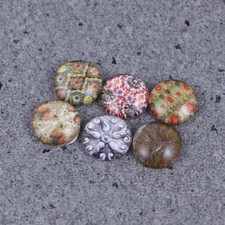  100 pcs mixte mosaïque tuiles 10mm ronde en verre mosaïque imprimé verre gemmes