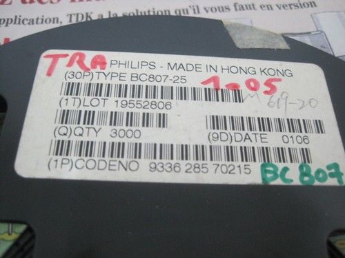 10pcs bc807 pnp - bc807, si