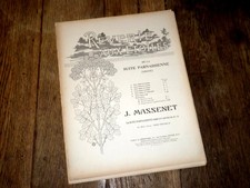 uranie rèverie Suite Parnassienne piano violoncelle 2 violons alto 1913 Massenet