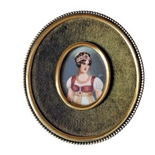 Ancien petit cadre médaillon