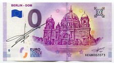 Billet souvenir BERLIN DOM 2019 0 euro signature originale par Richard Faille
