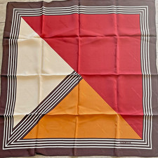 Foulard/Carré/Shawl★PIERRE CARDIN en soie ★hand rolled-35g★Silk SCARF schal