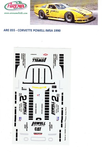 Decal corvette powell - corvette, imsa