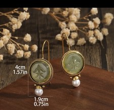 Paire De Boucles D’oreilles Style Ancien 