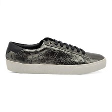 Baskets En Cuir Court Stars Saint Laurent Argent EU 36,5 US 6,5 - Neuf 750 $
