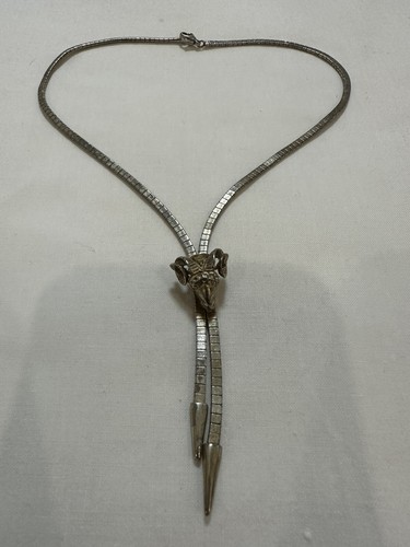 Collier argent massif vintage - massif,