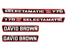 Ensemble De Décalques Pour Tracteurs David Brown 770 Selectamatic.