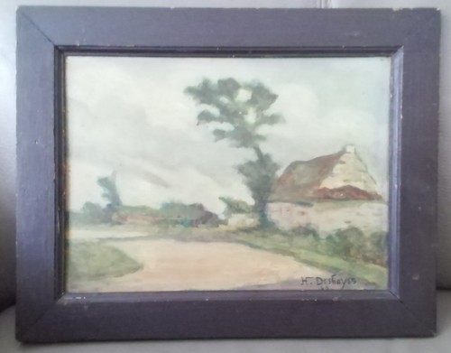 Ancien tableau peinture - peinture, huile