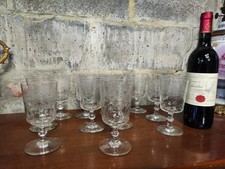 11 verres à vin ancien